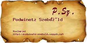 Podwinetz Szebáld névjegykártya